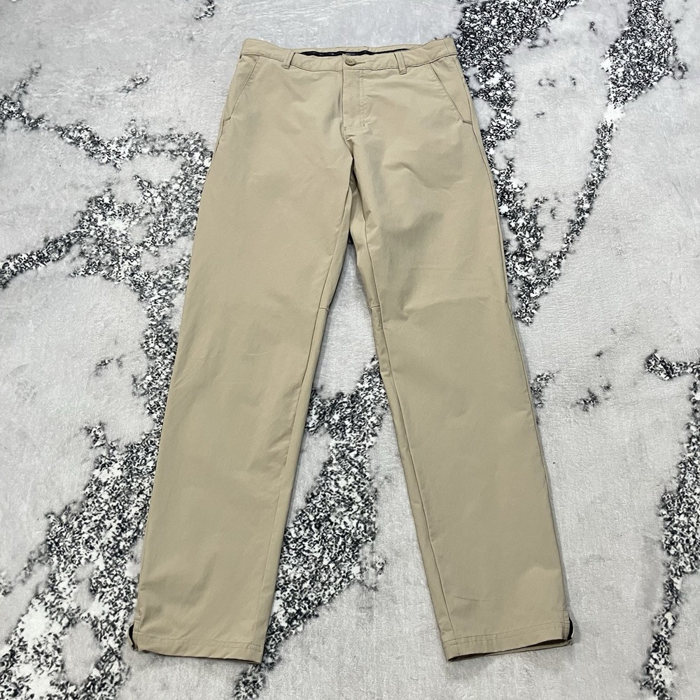 Oakley Khaki Performance Pants Mens 30 Regular Fit Golf Casual Stretch